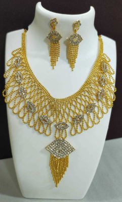 Princy Enterprise Alloy Gold-plated Gold Jewellery Set(Pack of 1)