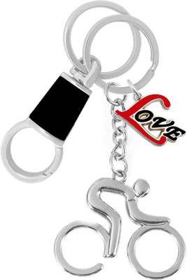KYP Fashion Bicycle Design Pendant Love KeyRing Locking Hook Key Chain