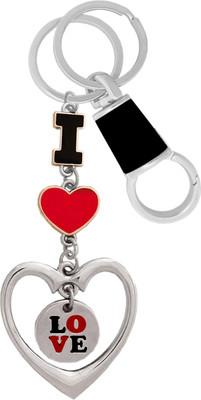 KYP Fashion Love Heart Shape Pendant Gift For Loved Once Locking Hook Keyring Key Chain