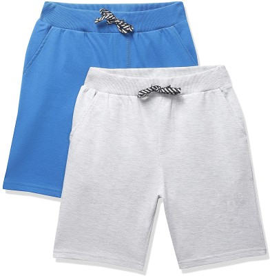 MNOP Short For Boys Casual Solid Pure Cotton(Multicolor, Pack of 2)