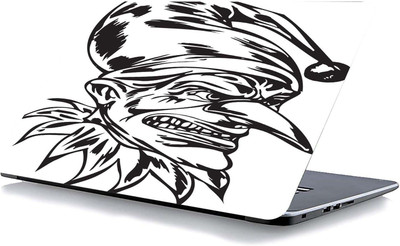 qth SKULL LAP-6969 VINYL Reusable Laptop Skin Compatible for 15.6 inch(Theme: Patterns)