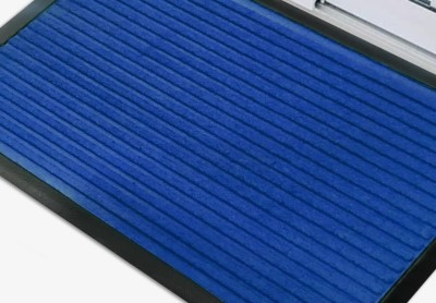 Pranavi Collection PP (Polypropylene) Door Mat(Blue, Medium)