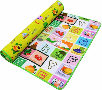 Ravi Handloom Nylon Baby Play Mat(Multicolor, Large)