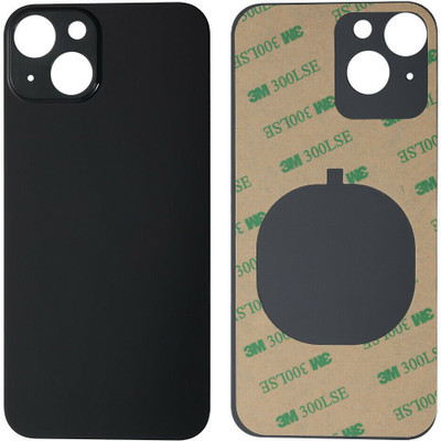 Spares4ever Apple iPhone 13 Black Back Panel(Black)