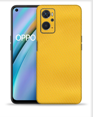OggyBaba Oppo K10, Carbon Fiber Yellow Mobile Skin(Yellow)