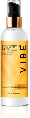 VIBE Face Sunscreen lotion Spf 20 With Vitamin C & Geranium(100 ml)