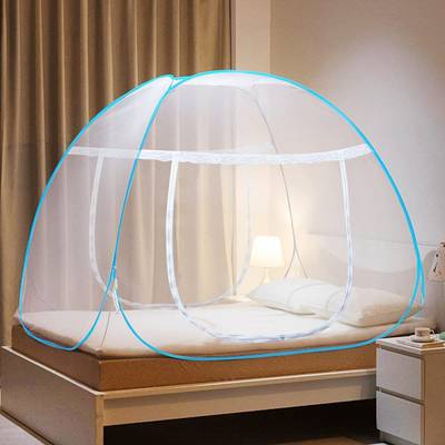 HILOF Polyester Adults Washable Mosquito Net Double Bed Nets for King Size Adults Foldable Machhardani Mosquito Net