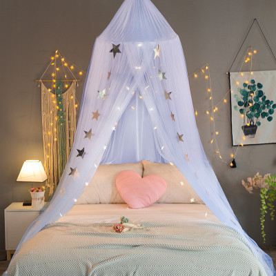 Classic Mosquito Net Polyester Adults Washable (60*285*1200) Plain Round Ceiling Hanging Net for Double Bed Mosquito Net(White, Ceiling Hung)