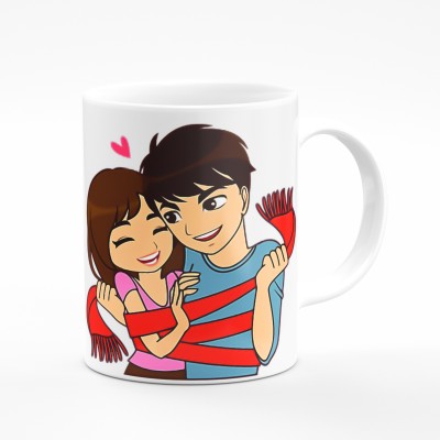 SSCollection cartoon printed unique coffee mug-4 Bone China Coffee Mug(300 ml)