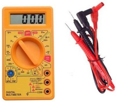 Etake DT830D LCD Display Digital Multi-meter Digital Multimeter (Yellow 2000 Counts) Digital Multimeter(2000 Counts)