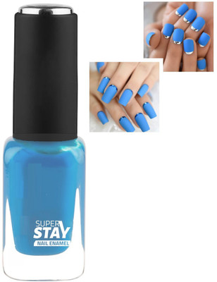 Latixmat High Pigmented & Long Stay Unique Dull Matte Sky Blue Nail Polish SKY BLUE