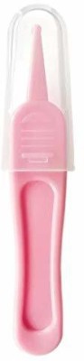 Digital Shoppy Baby Care Ear Nose Navel Cleaning Tweezers Safety Plastic Cleaner Clip (PINK) Manual Nasal Aspirator(Pink)