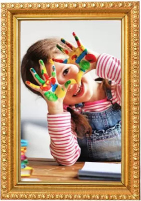 PADYAL Wood Table Photo Frame(Gold, 1 Photo(s), 5x7)