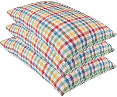 jy Cotton Stripes Sleeping Pillow Pack of 2(Multicolor)