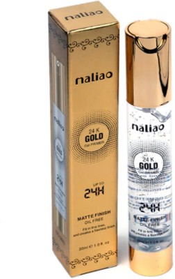 maliao 24K Gold Gel Matte Finish Oil Free Primer  - 30 ml(Transparent)