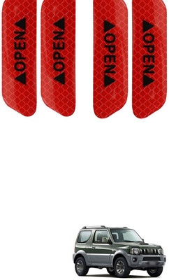 PROEDITION Car Stickers Warning Strip Tape Sign Car Door Sticker Safety Warning Mark 46 5 mm x 5 m Red Reflective Tape(Pack of 4)