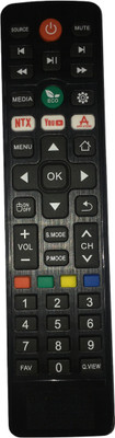 Haimac Compatible Smart Led Remote Control Micromax/Croma/JVC/Beston/Vise/Akai Remote Controller(Black)
