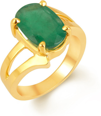S KUMAR GEMS & JEWELS Silver Emerald Ring
