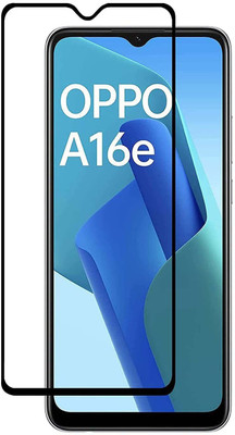 ASVALBUY Edge To Edge Tempered Glass for OPPO A16E, OPPO A16e(Pack of 1)