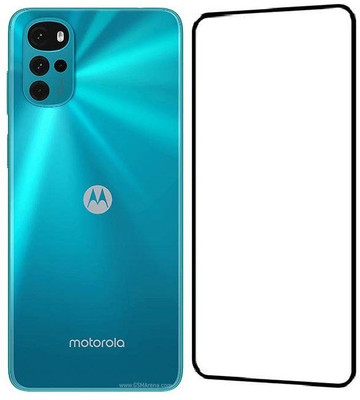 VISHZONE Edge To Edge Tempered Glass for MOTO G22, MOTOROLA G22(Pack of 1)