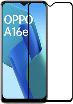 ASVALBUY Edge To Edge Tempered Glass for OPPO A16E, OPPO A16e(Pack of 1)