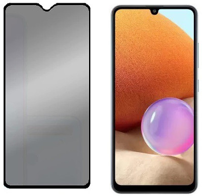 ECMERED Edge To Edge Tempered Glass for Samsung A03 Privacy(Pack of 1)