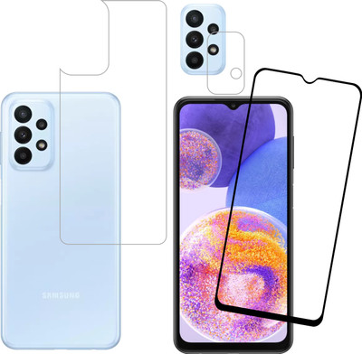 Ten To 11 Front and Back Tempered Glass for Samsung Galaxy A23(Pack of 3)