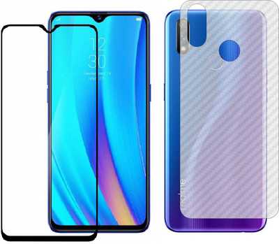 ELEF Front and Back Tempered Glass for Realme 3 Pro front 11D Tempered Glass Back Ultra Thin 0.2mm Matte Carban Skin(Pack of 1)