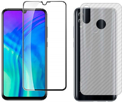 ELEF Front and Back Tempered Glass for Honor 10 Lite front 11D Tempered Glass Back Ultra Thin 0.2mm Matte Carban Skin(Pack of 1)