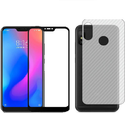ELEF Front and Back Tempered Glass for Redmi A2 lite front 11D Tempered Glass Back Ultra Thin 0.2mm Matte Carban Skin(Pack of 1)