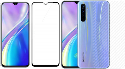 ELEF Front and Back Tempered Glass for Realme X2 front 11D Tempered Glass Back Ultra Thin 0.2mm Matte Carban Skin(Pack of 1)