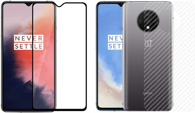 ELEF Front and Back Tempered Glass for Oneplus 7T front 11D Tempered Glass Back Ultra Thin 0.2mm Matte Carban Skin(Pack of 1)
