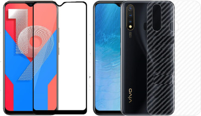 ELEF Front and Back Tempered Glass for Vivo Y19 front 11D Tempered Glass Back Ultra Thin 0.2mm Matte Carban Skin(Pack of 1)