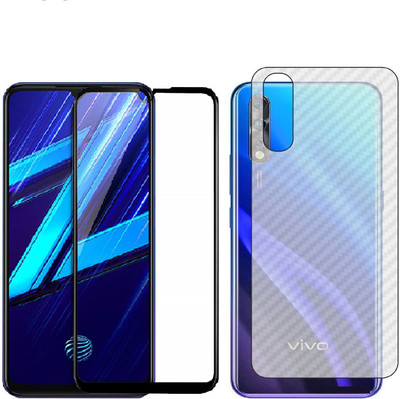 ELEF Front and Back Tempered Glass for Vivo S1 front 11D Tempered Glass Back Ultra Thin 0.2mm Matte Carban Skin(Pack of 1)