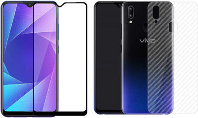 ELEF Front and Back Tempered Glass for Vivo Y91 front 11D Tempered Glass Back Ultra Thin 0.2mm Matte Carban Skin(Pack of 1)