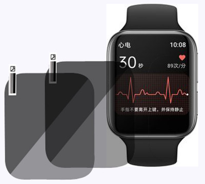XAZE Screen Guard for Oppo Watch ECG Edition SMATRWATCH(Pack of 2)