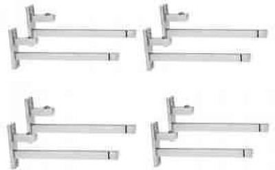 Protex F Type Glass Shelf Bracket 4inch( ss Adj 6/8/10/12 mm Pack of 8 Piece) 10cm Shelf Bracket(Steel)