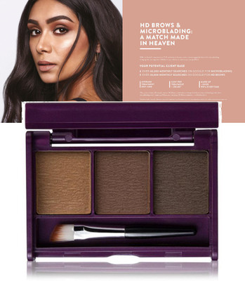 AGLEY PERFACT BEAUTY PRODUCT 3 IN 1 EYEBROW PALETTE (PACK OF 1 ) 20 g(MULTICOLOR)
