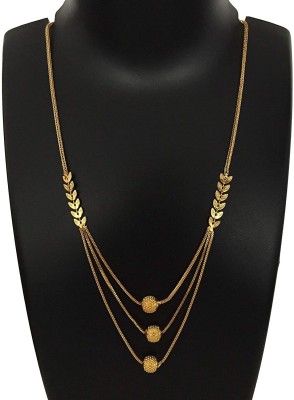 VIDHI PATEL Soni Jewellery Shimmering Elegant Necklace - Chain Gold-plated Plated Alloy Necklace