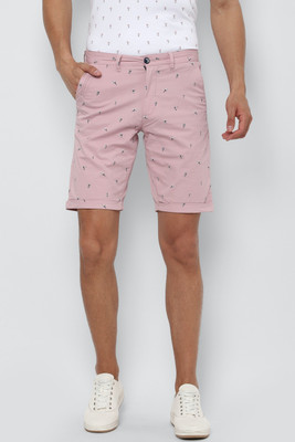 LOUIS PHILIPPE Printed Men Pink Regular Shorts