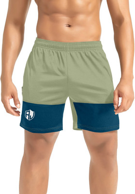 GYANCOLLECTION Solid Men Light Green, Green Regular Shorts