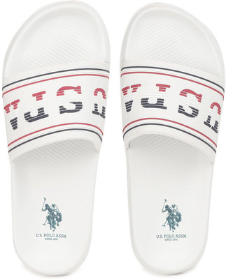 U.S. POLO ASSN. Men Slides(White , 10)