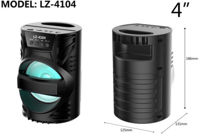 NICK JONES 10Hrs Playtime, RGB Lights, Voice Effects, 5 W Bluetooth Party Speaker(Black, 5 Way Speaker Channel)