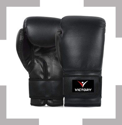 VICTORY Boxing Gloves , Bouncer Boxing Gloves, Boxing Gloves For Men, Women Boxing Gloves(Black)