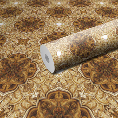 DSticker 300 cm L-Golden Design Self Adhesive Sticker(Pack of 1)