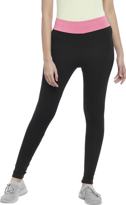 Ajile By Pantaloons Solid Women Black Tights