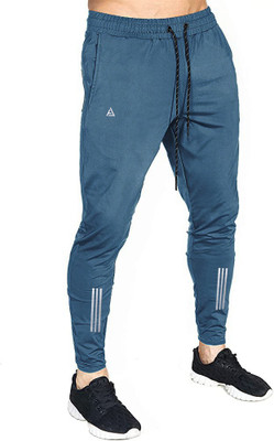 AVOLT Solid Men Light Blue Track Pants