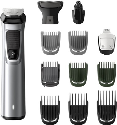 PHILIPS MG7715/65 Trimmer 120 min Runtime 9 Length Settings(Grey)