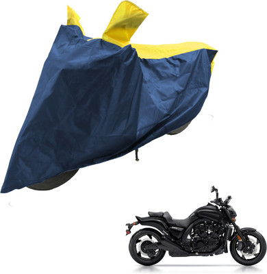 RiderShine Two Wheeler Cover for Yamaha(VMAX, Blue, Yellow)