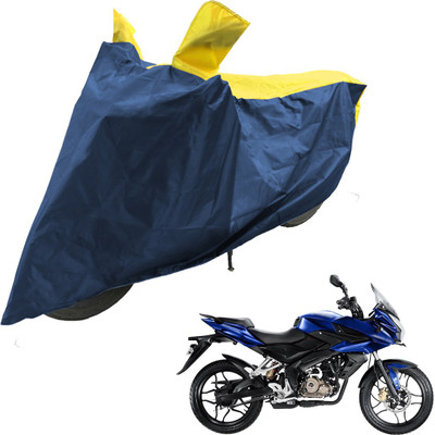 RiderShine Two Wheeler Cover for Bajaj(Pulsar AS 150, Blue, Yellow)